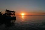 O incrível pôr-do-sol em Caye Caulker, na grande barreira de corais de Belize